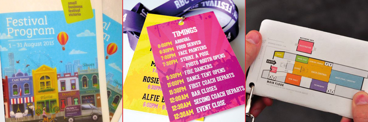 Festivals drukwerk