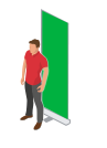 Premium rollup banner