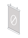 Posterrails zonder posters
